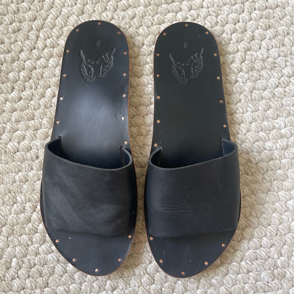Beek Mockingbird sandal with stud detail on sole